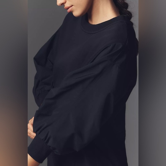 NWT! Daily Practice by Anthropologie Long-Sleeve Relaxed Mini Dress 🎾🍓🛼 - Picture 5 of 10